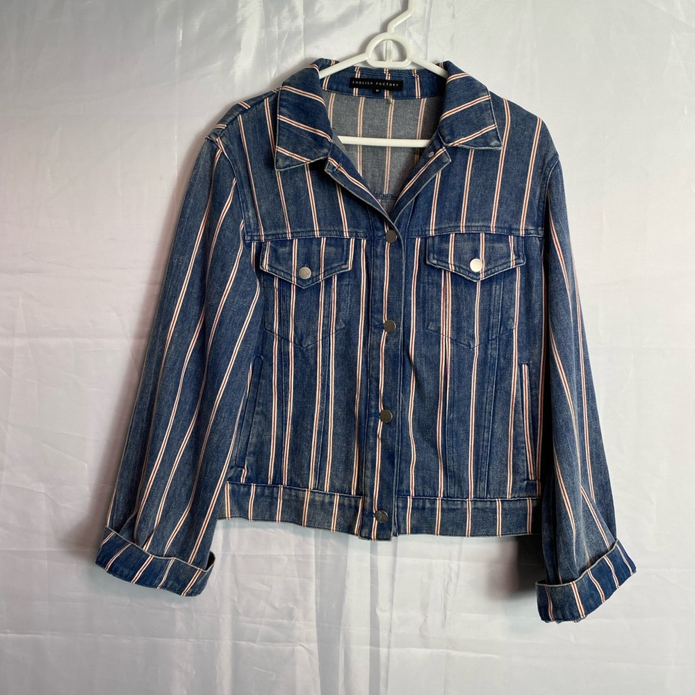 Striped Denim Jacket